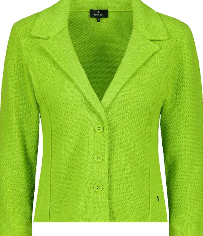 Strickblazer mit Reverskragen matcha
