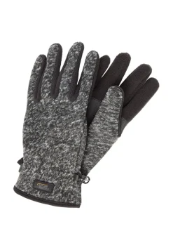 Strickhandschuhe mit elastischem Bündchen stone grey