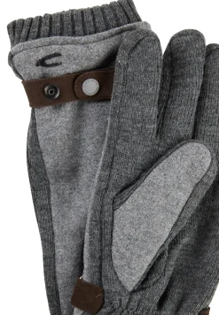 Strickhandschuhe mit Fleecefutter grey melange