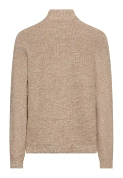 Strickjacke aus einem soften Baumwollmix oatmeal