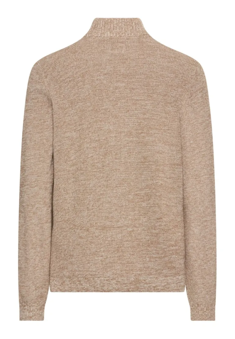 Strickjacke aus einem soften Baumwollmix oatmeal