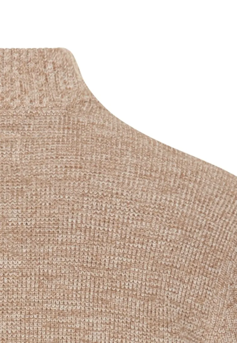 Strickjacke aus einem soften Baumwollmix oatmeal