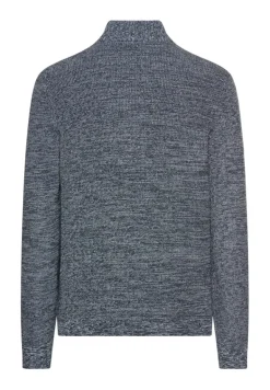 Strickjacke aus einem soften Baumwollmix tinted blue