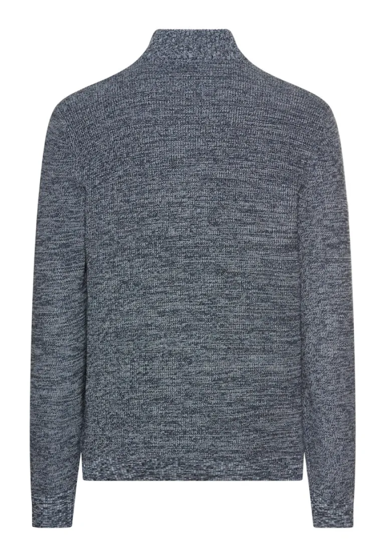 Strickjacke aus einem soften Baumwollmix tinted blue