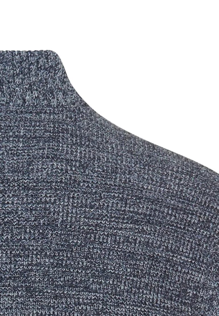 Strickjacke aus einem soften Baumwollmix tinted blue