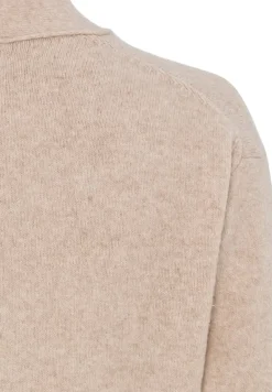 Strickjacke aus recyceltem Wollmix clay melange