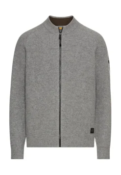 Strickjacke aus reiner Lammwolle grey melange