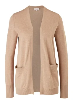 Strickjacke aus Viskosemix braun