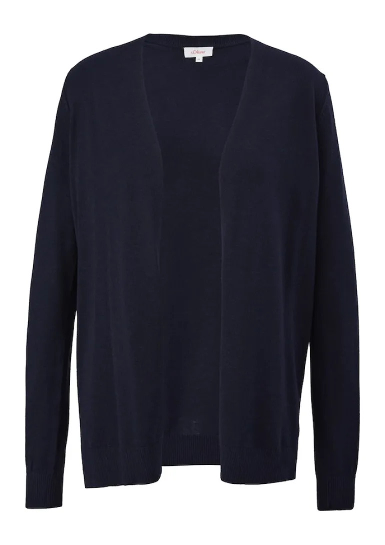 Strickjacke aus Viskosemix blau2