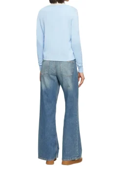 Strickjacke blau