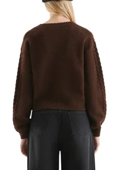 Strickjacke braun