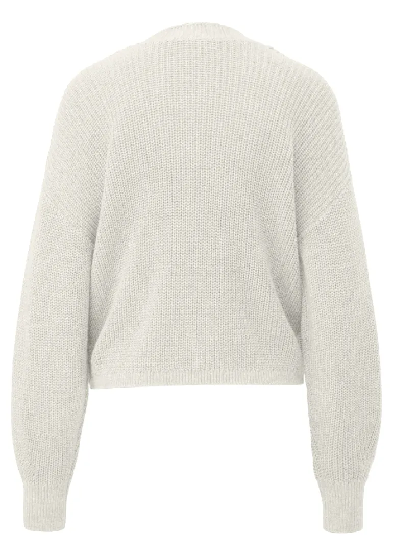 Strickjacke creme