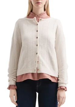 Strickjacke creme