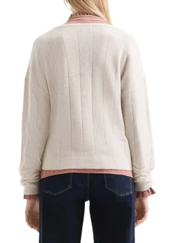 Strickjacke creme