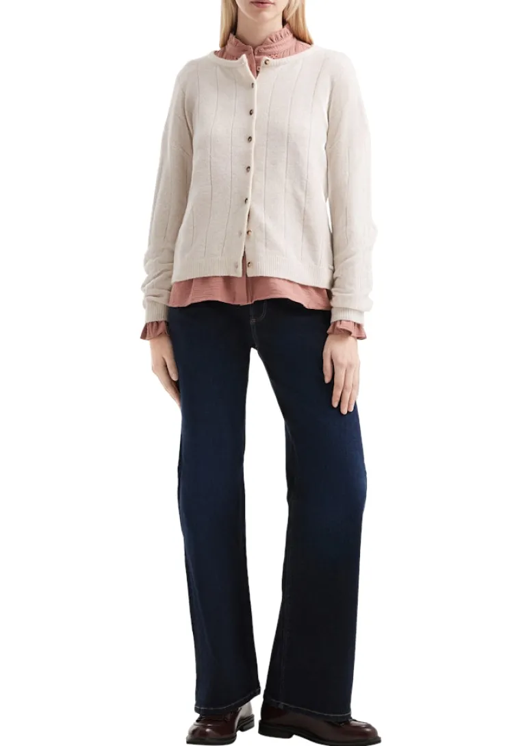 Strickjacke creme