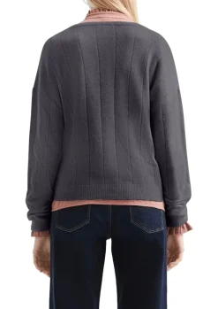 Strickjacke grau