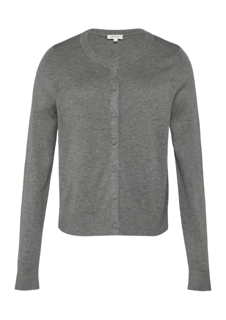 Strickjacke grau