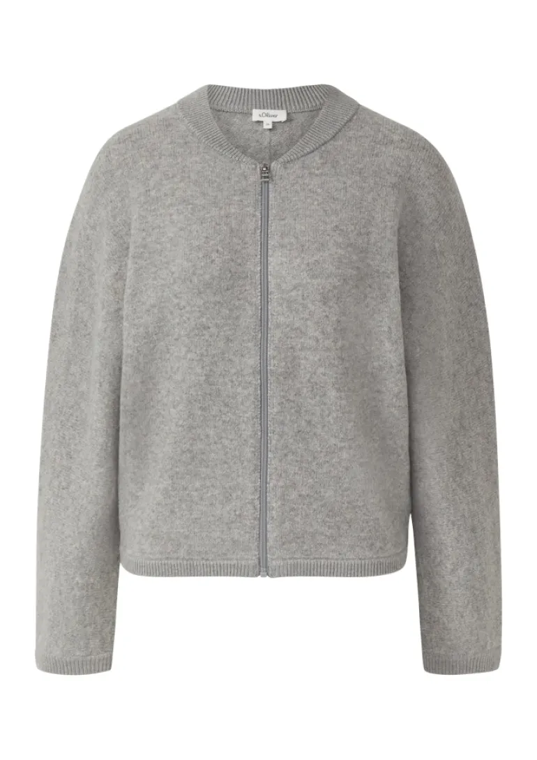 Strickjacke grau