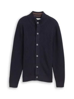 Strickjacke mit Knopfleiste sky captain blue