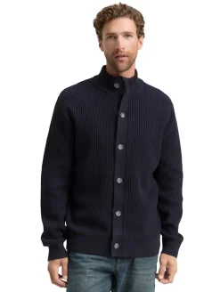 Strickjacke mit Knopfleiste sky captain blue