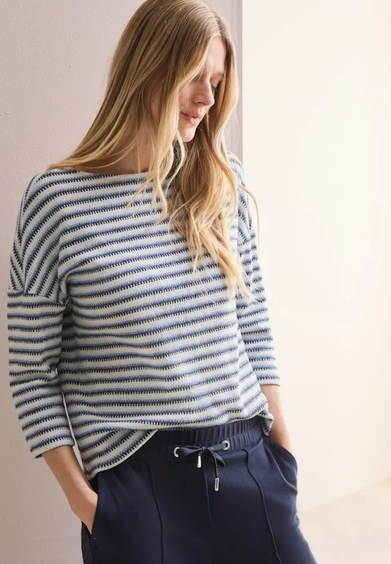 Strick-Look Shirt universal blue