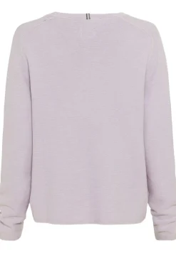 Strickpullover aus Baumwolle lavendel