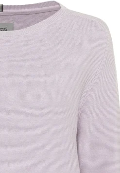 Strickpullover aus Baumwolle lavendel