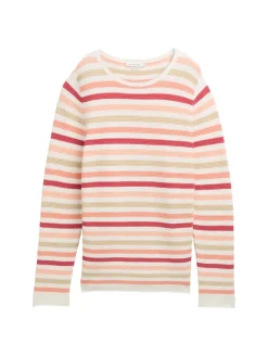 Strickpullover aus Bio-Baumwolle peachy knit stripe design