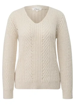 Strickpullover beige