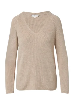 Strickpullover beige