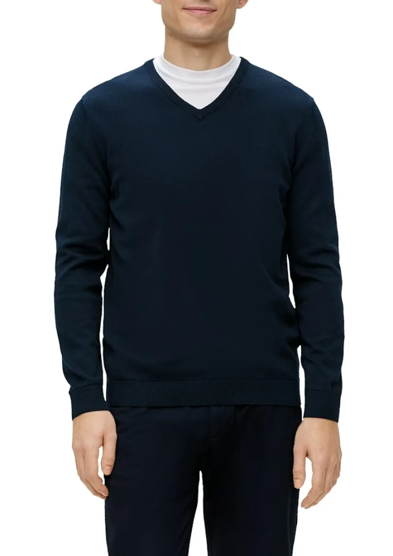 Strickpullover blau2