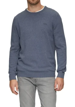 Strickpullover blau1