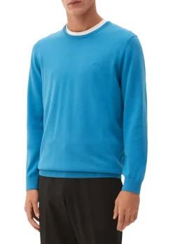 Strickpullover blau2