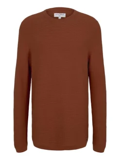 Strickpullover goji orange