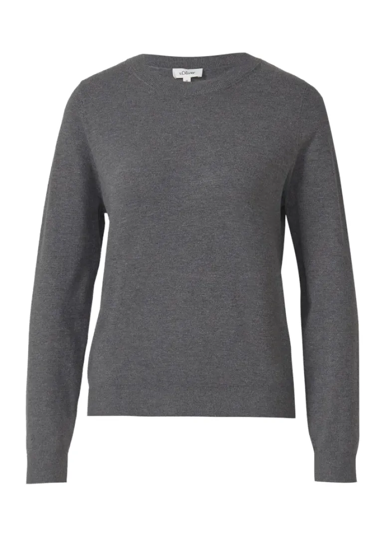 Strickpullover grau2