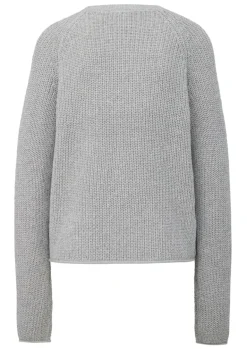 Strickpullover grau