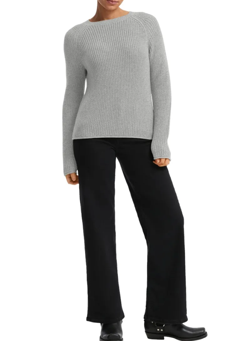 Strickpullover grau