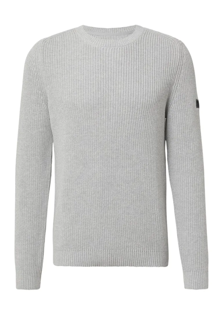 Strickpullover grau