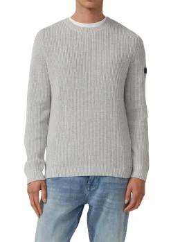 Strickpullover grau