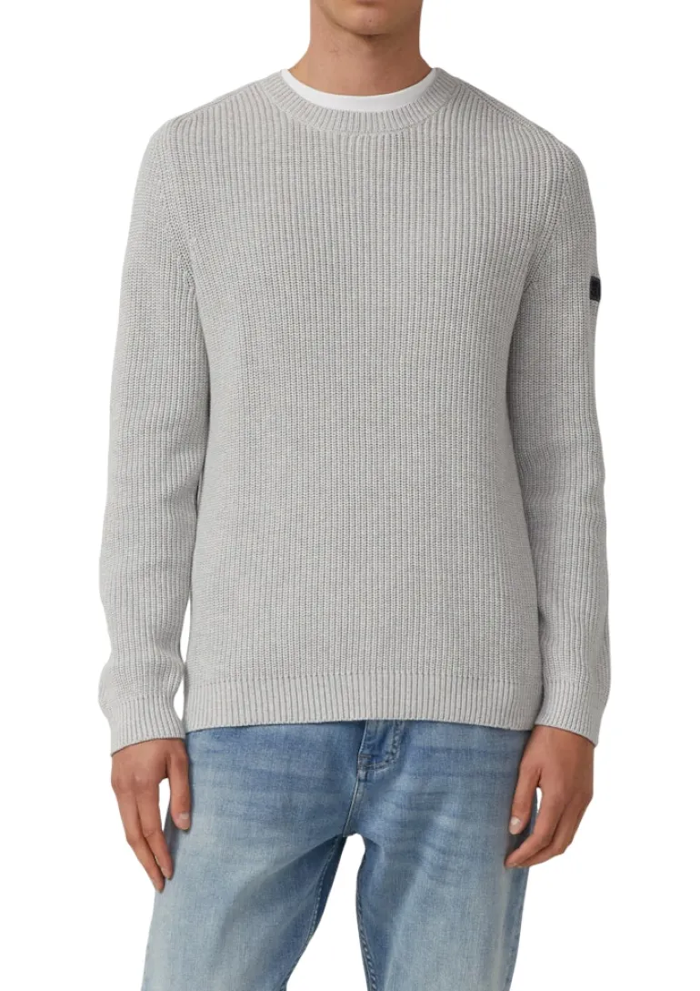 Strickpullover grau