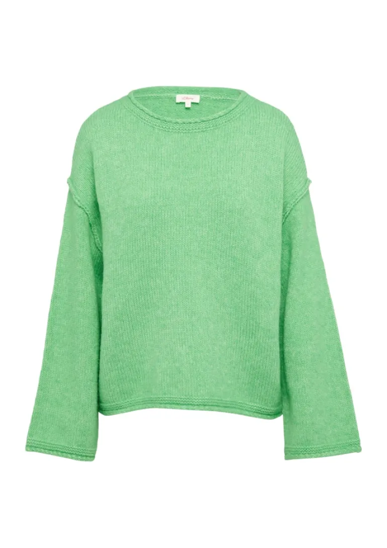 Strickpullover grün