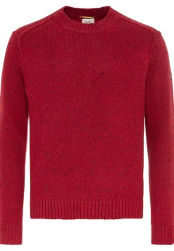 Strickpullover mit zertifizierter Merinowolle amber red