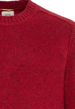 Strickpullover mit zertifizierter Merinowolle amber red