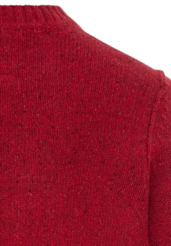Strickpullover mit zertifizierter Merinowolle amber red