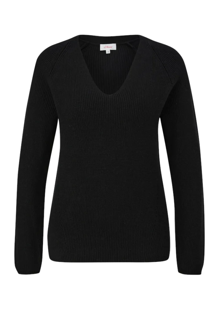 Strickpullover schwarz