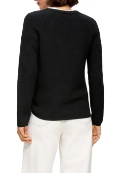 Strickpullover schwarz