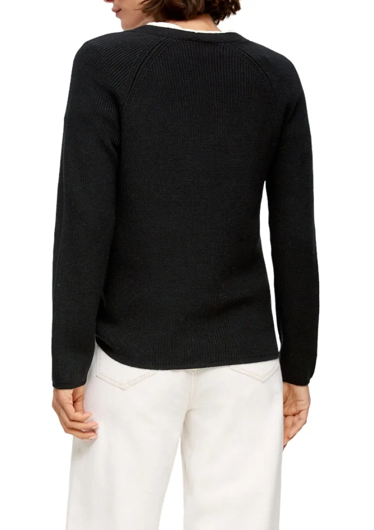 Strickpullover schwarz