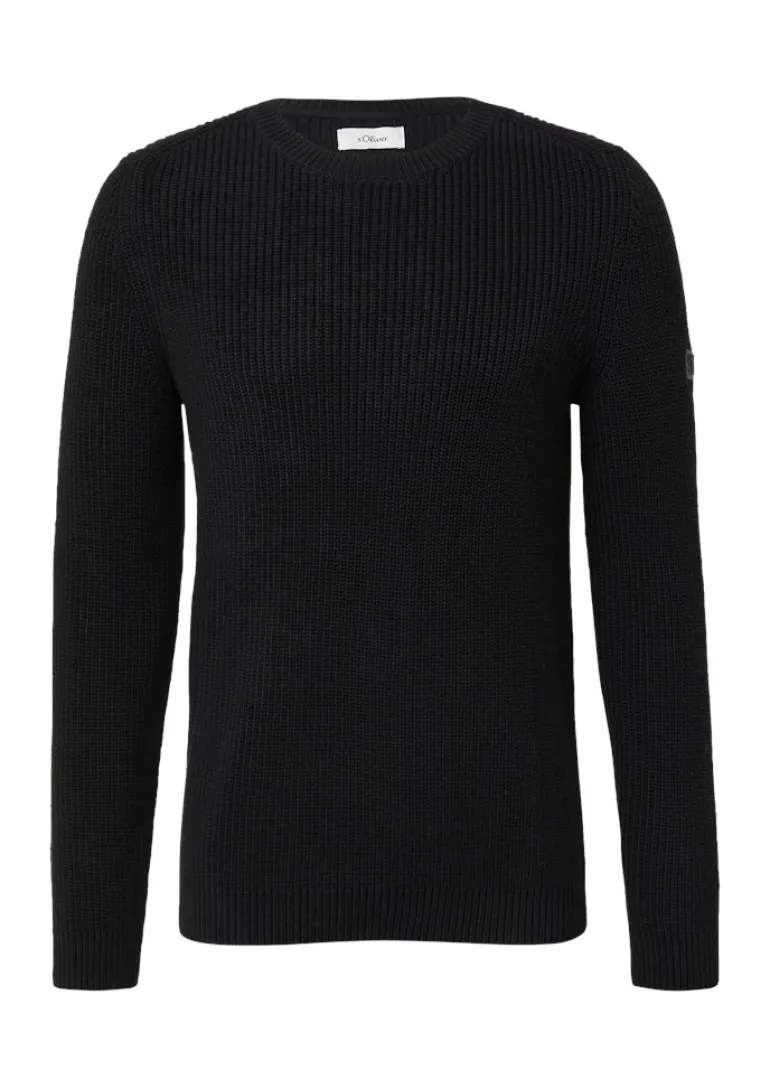 Strickpullover schwarz