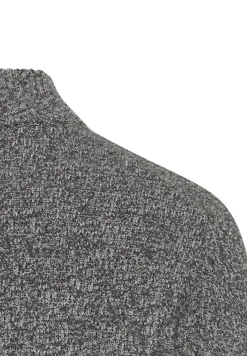 Strick-Troyer mit melierter Struktur asphalt