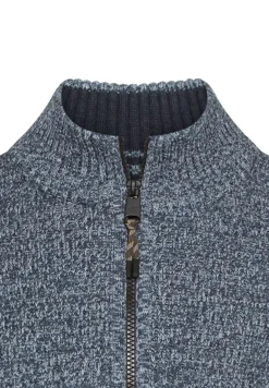 Strick-Troyer mit melierter Struktur tinted blue